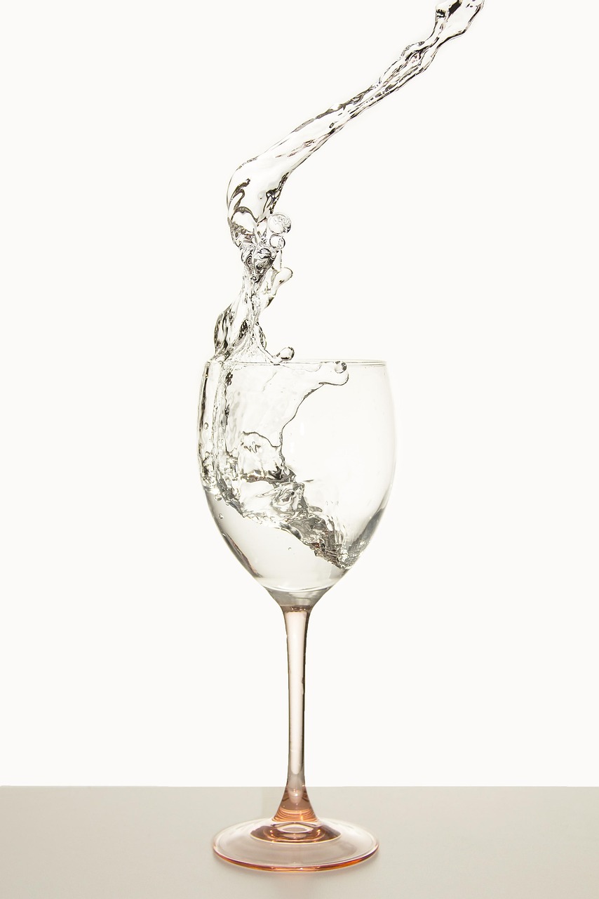 water, glass, wine glass, water splash, liquid, nature, drink, refreshment, fluid